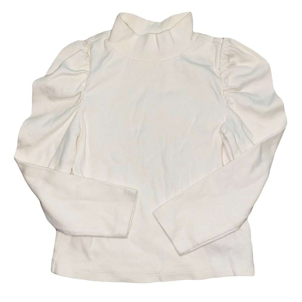 Long Sleeve Puff Sleeve Turtleneck